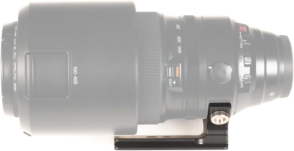 Arca Type Low Profile Foot Replacement for Fujifilm XF 100-400mm f/4.5-5.6 R LM OIS WR Lens. Made in U.S.A