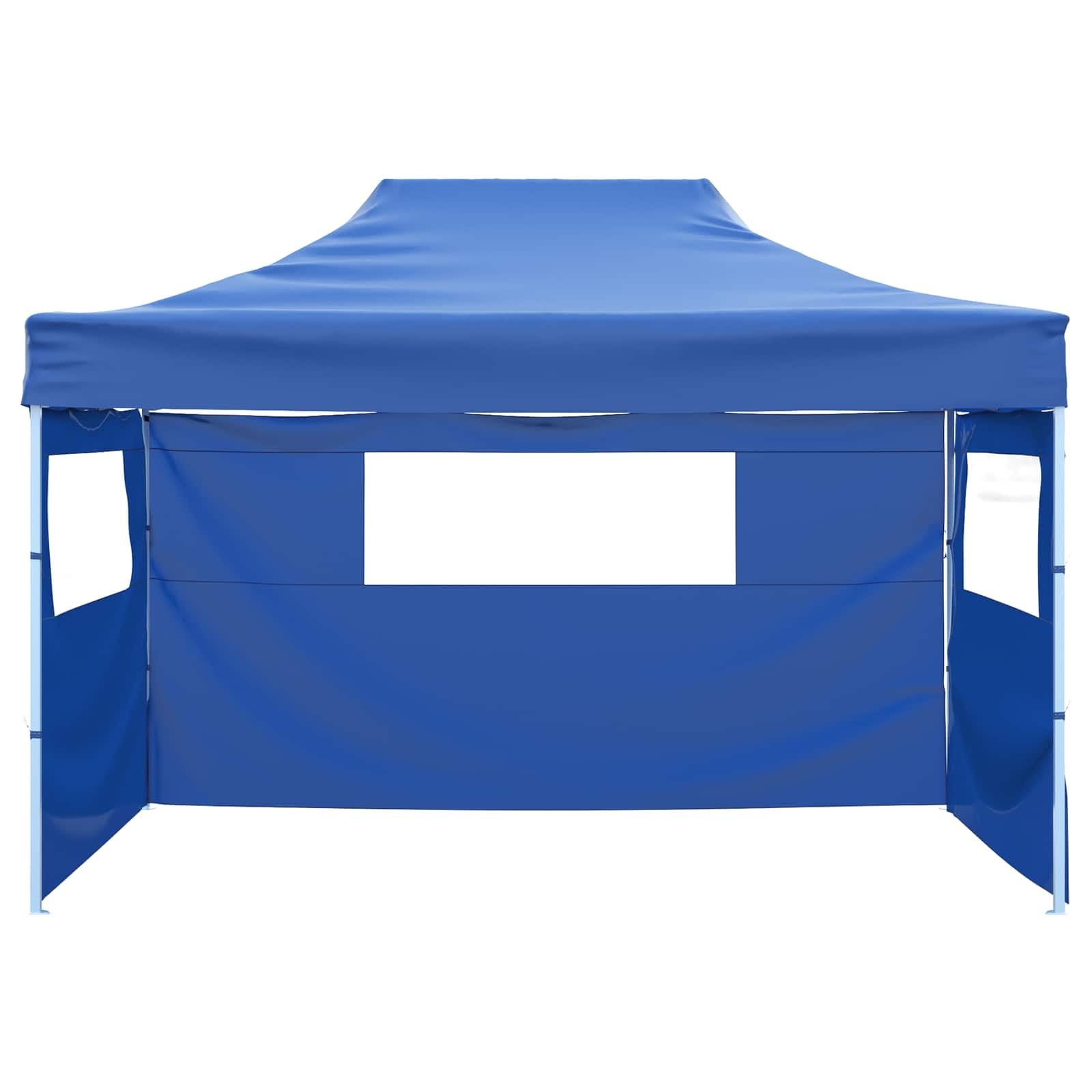 Niebieski namiot imprezowy 280 x 410 x 315 cm tkanina Oxford