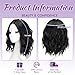 Eawwii Black Short Wavy Wig for Women Lace Hairline Bob Style Synthetic Heat Resistant - Natural Appearance for Everyday Hairstyle 14 Inch