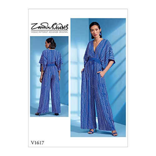 Vogue V1617 Misses' Jumpsuit Sewing Pattern, Size L-XL