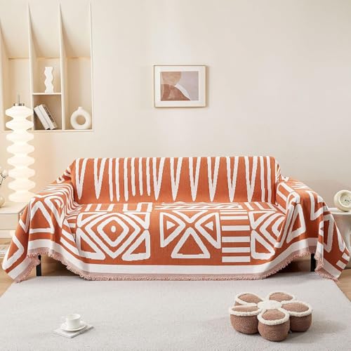Housse de canapé chenille anti griffures chat pour divan en L