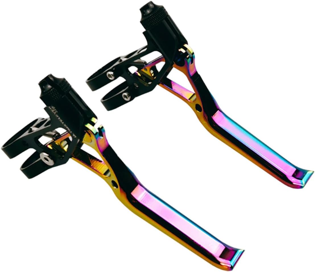 Mountain Bike Alloy Brake Handle Lever Set, Aluminum V-Shaped Brake Lever for Road and Mountain Bikes, Lightweight Cycling Brake Parts for Outdoor Riding