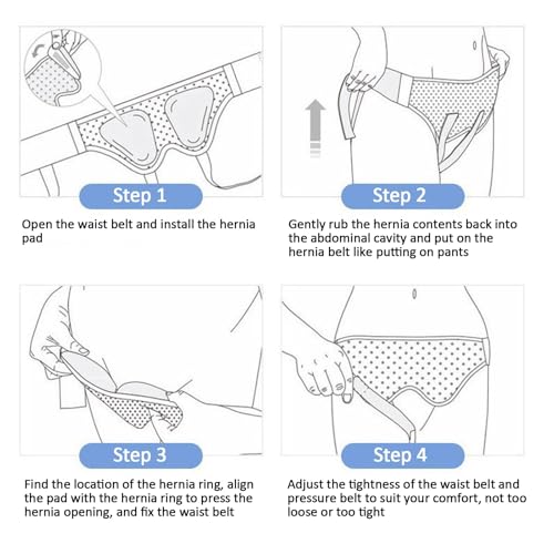 Faja para Hernia Unisex, Soporte Bilateral Ajustable (Mediano) miniatura 6