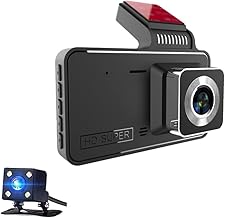 1080P DVR Dash Camera Gravador de condução Dashcam de carro de 4 polegadas Suporte grande angular de 150° Visão noturna Loop Gravação de imagem invertida