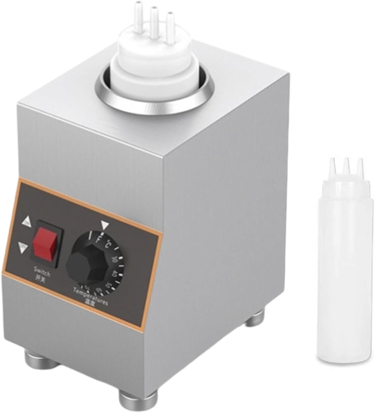 Chauffeur de bouteille de sauce électrique avec flacon 22oz et thermostat 30-85°C