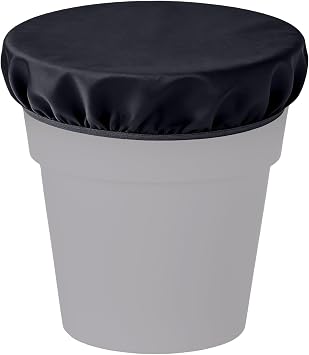 2-5 Gallon Horse Bucket Cover, Waterproof Horse Feed Bucket Cover, Lightweight and Easy to Use Excluding Bucket, Black