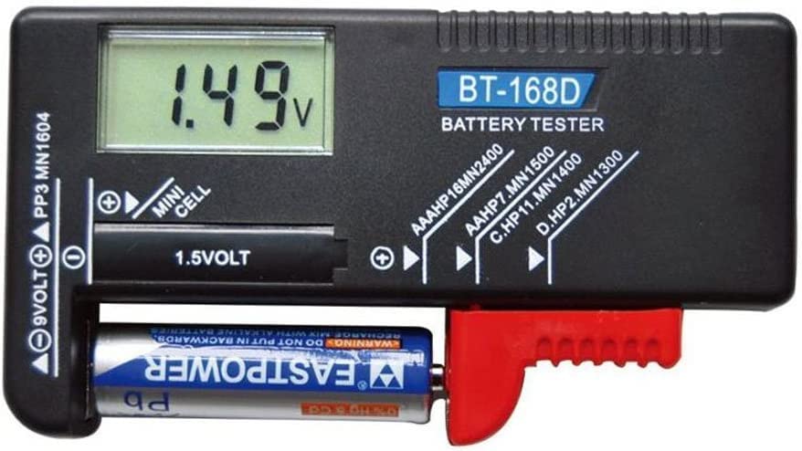 GTIWUNG Tester Batterie Digitale LCD BT-168D: Prova Pile AA, AAA, 9V E A Bottone In Un Attimo! - 2