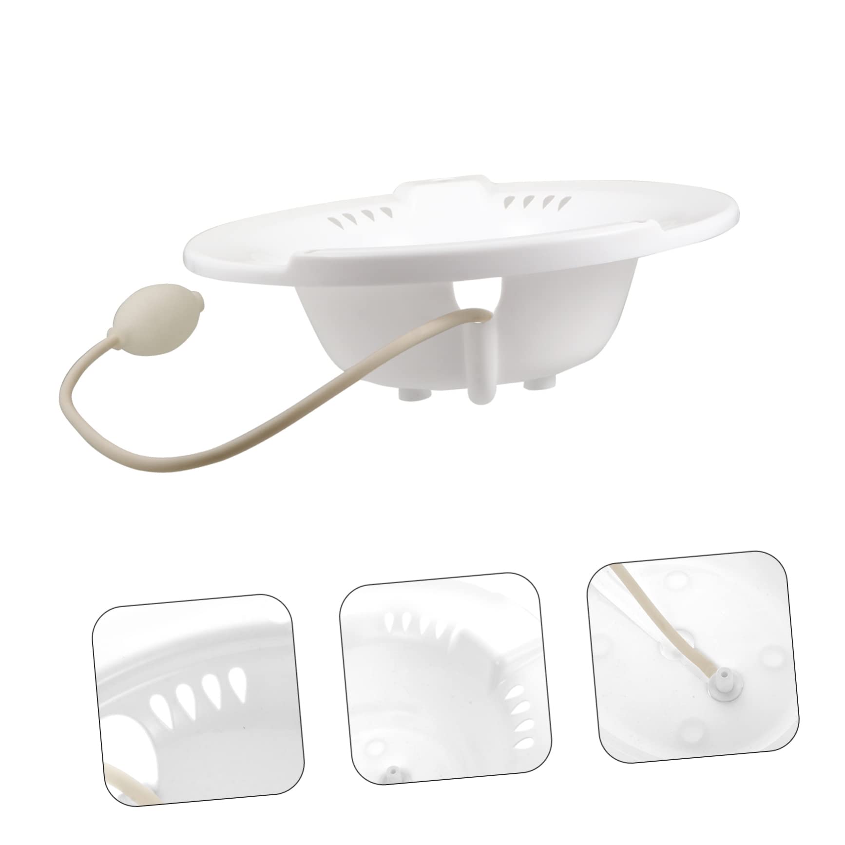 Bacino Sitz Bath Bianco in Pp per Assistenza Post Parto | Design Ergonomico e Struttura Ispessita, per Donne in Gravidanza e Persone Sedute, Uso Igienico Quotidiano