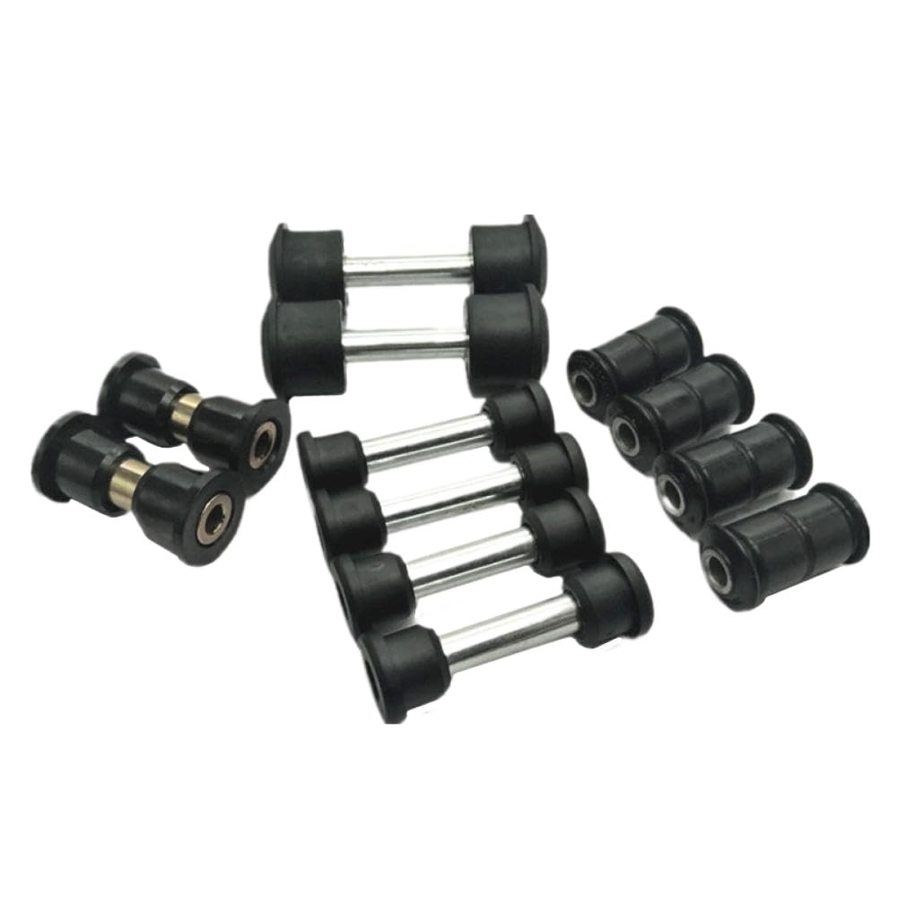 Kit Manicotti in Gomma Braccio Inferiore Triangolare Anteriore E Molla A Balestra Posteriore Compatibile con EZGO RXV