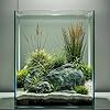 Vimvins 5 Gallon Glass Fish Tank, Easy to Maintain Small Aquarium for Betta/Snails/Shrimp and Aquatic Planting.