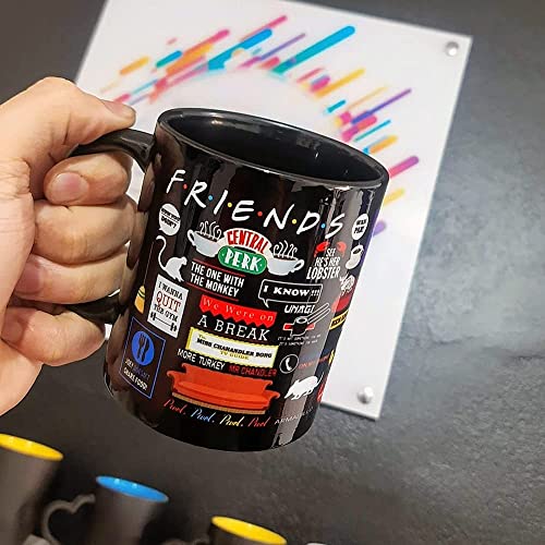 Caneca Friends Icons Moments - Preta