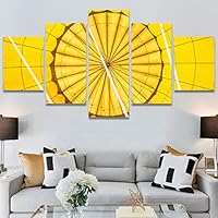 SIGNWIN 5 Panel Canvas Wall Art Modern Art Shapely Patterns Windows for Home Decorations Ready to Hang - 60
