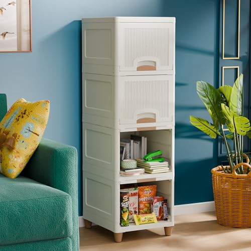 TEX-RO Plastic Wardrobe For Clothes : Versatile Plastic Cupboard For Storage Organizer & Organisers Storage Box for Idea...