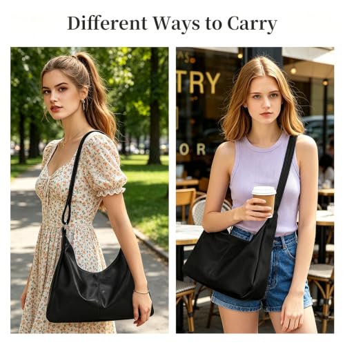 Image of Hobo Bags for Women, Vegan Leather Shoulder Handbag Tote Bag