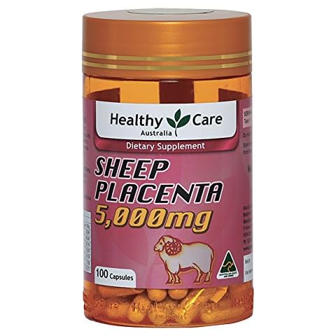 Healthy Care Sheep Placenta 5000mg 100 Capsules Nutritional Supplements Made in Australia Cover