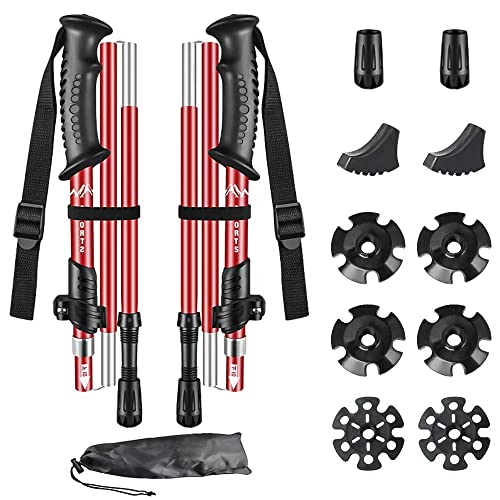 Glvaner �g���b�L���O�|�[�� I�� T���^ 2�{�Z�b�g �܂肽���� ���y�� �g���b�L���O�X�e�b�L �A���~�� 5�i�L�k�� �o�R�X�g�b�N �E�H�[�L���O�|�[�� �R���p�N�g ���������\ �ŏ�36�����܂ŏ������L�k ��270�� ���Ԍ� �R�o�� �n�C�L���O �A