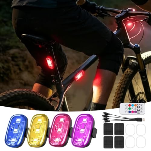 Luces LED impermeables de señalización para drones y bicicletas 3
