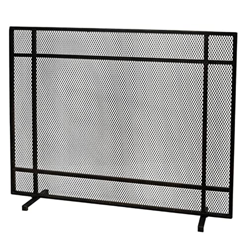 Pantalla de fuego elegante con estructura de panel único resistente al calor continuo 2