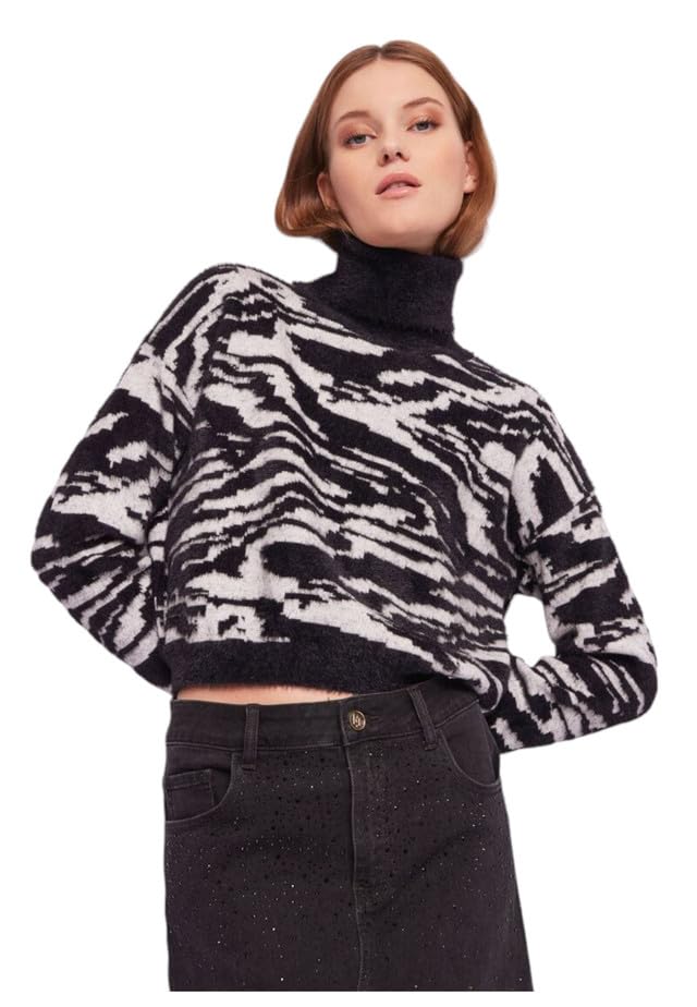 Gaudi Maglione Collo Alto Dolcevita 421BD53029 Nero