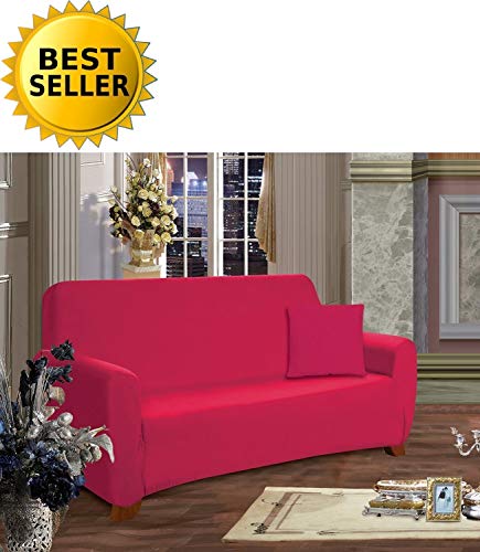 Elegance Linen Collection Luxury Soft Furniture Jersey Stretch SLIPCOVER, Sofa Ru