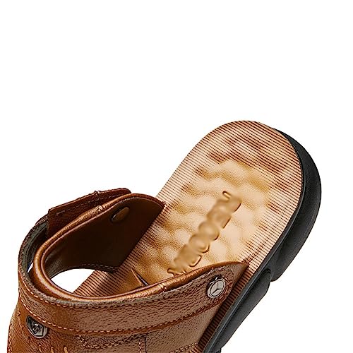 Brown Slippers Beach Sandals Men's Outdoor Mountaineering Soft Soles3