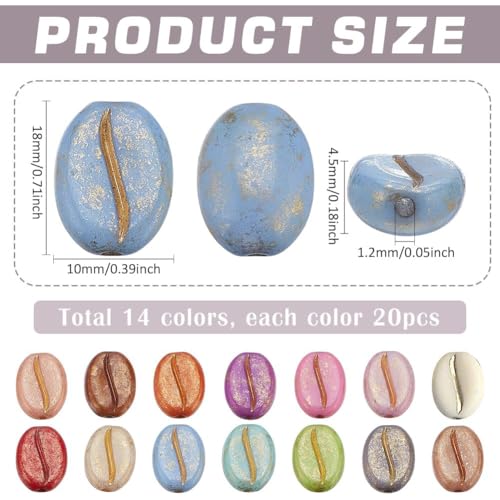 Perles grain de café acrylique PH PandaHall opaque x280 - 4