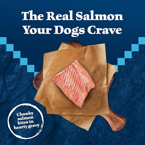 Image of Blue Buffalo Wilderness Trail Toppers Salmon Wet Dog Food, 3 oz, 24 ct