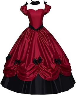 Women's Gothic Victorian Rococo Dress Civil War Southern Belle Tea Party Ball Gown Medieval Evening Dress