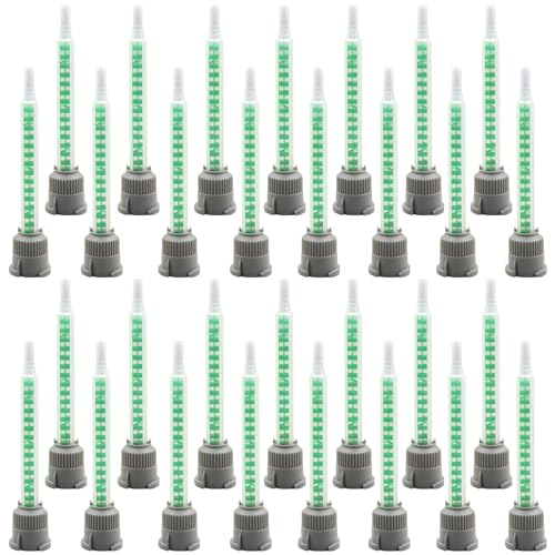 SPOKKI 30 ugelli per miscelatori statici, miscelatori statici, per colla 2 K, 1:1, colla, miscelatore, punte per miscelatore, colla in plastica, miscelatore statico per colla bicomponente, colla da 2
