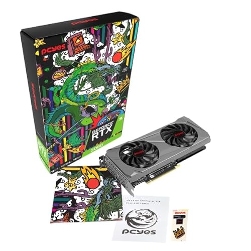 GPU NVIDIA GEFORCE RTX 3060 12GB DDR6 192 BIT GRAFFITI SERIES FULL SIZE DUAL FAN - PGS3060FS192