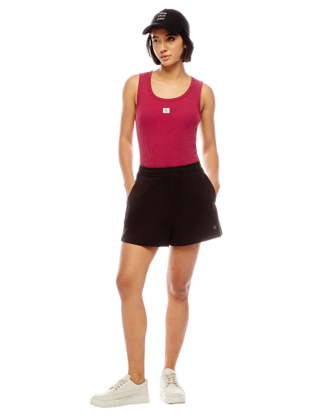 calvin klein jeans Relaxed fit Solid mid Rise Shorts-picture-34