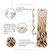 SEIKEA Clip in Ponytail Extension Wrap Around Pony Tail 24 Inch Curly Hair - Dark Brown
