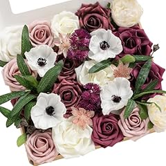 Red-dark Red & White