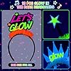 Mega-L 10 Pcs Glow in The Dark Headband, Glow in The Dark Party Supplies, Neon Fluorescent Blacklight Headband Headwear Party Favors, Glow Photo Booth Props Headpiece Accessories for Women Men Adult #3