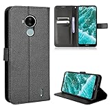 Coque Cuir pour Nokia C30 Coque Housse Etui Cover,Coque pour Nokia C30 TA-1357 TA-1377 TA-1369 TA-1360 TA-1359 Coque Etui en Cuir PU pour tlphone Portable Black