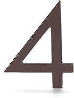 Vista 95 de Montague Metal Products Número de casa moderno de 6 pulgadas, número de casa flotante, fácil de instalar (0, cobre antiguo)