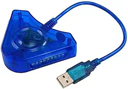 Adaptador Usb Duplo Controles Ps1 Ps2 Ps3 para Pc Xtrad 541