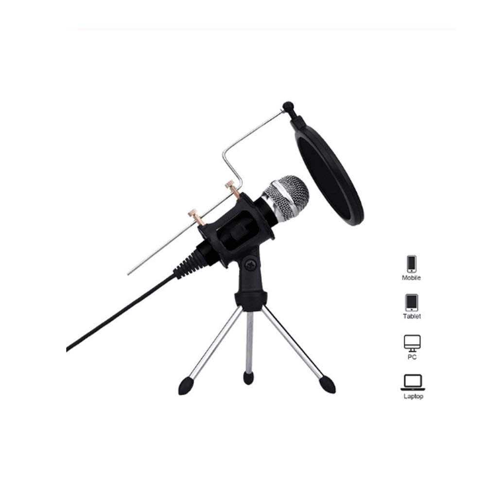 Microphone de karaoké pour ordinateur et smartphone avec prise jack 3.5mm