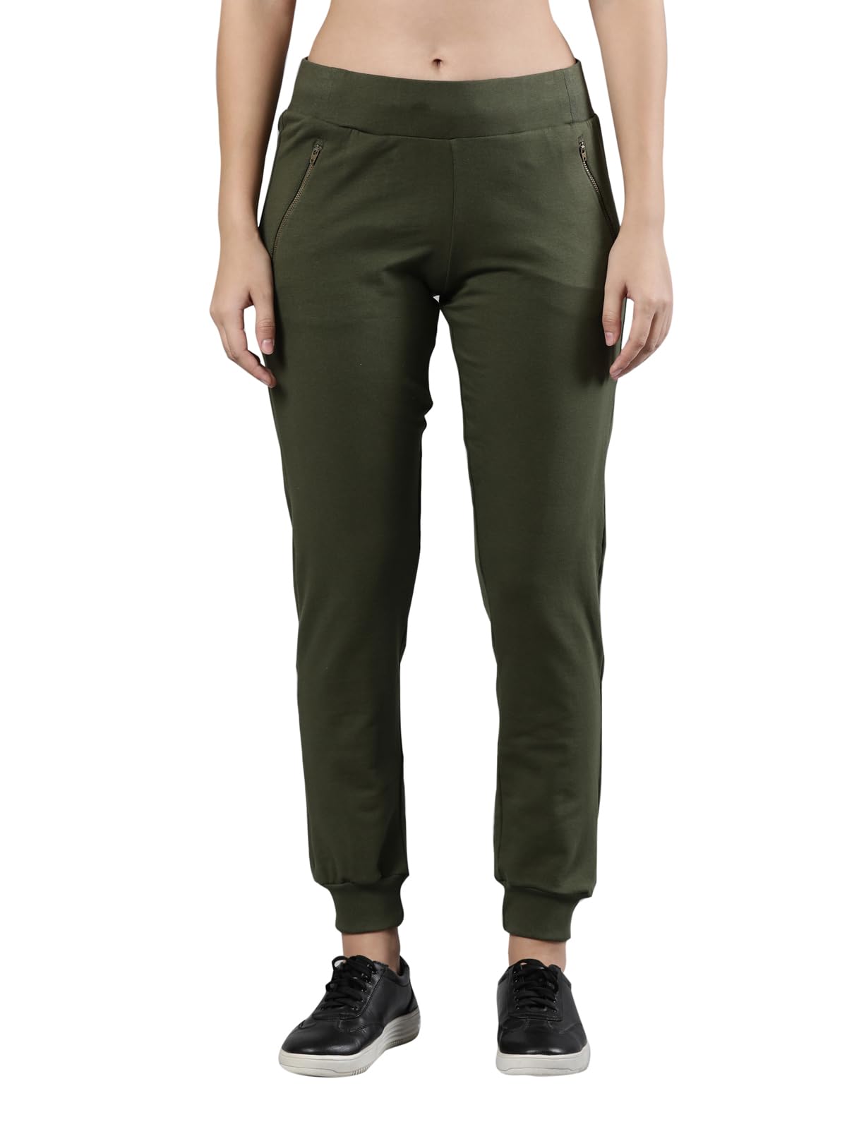 femmora Comfortable Fit Jogger, Soft and Breathable Cotton Fabric with Elastic Waistband Closure and 2 Side Metal Zip Pockets, for Women,Pack of 1-picture-36