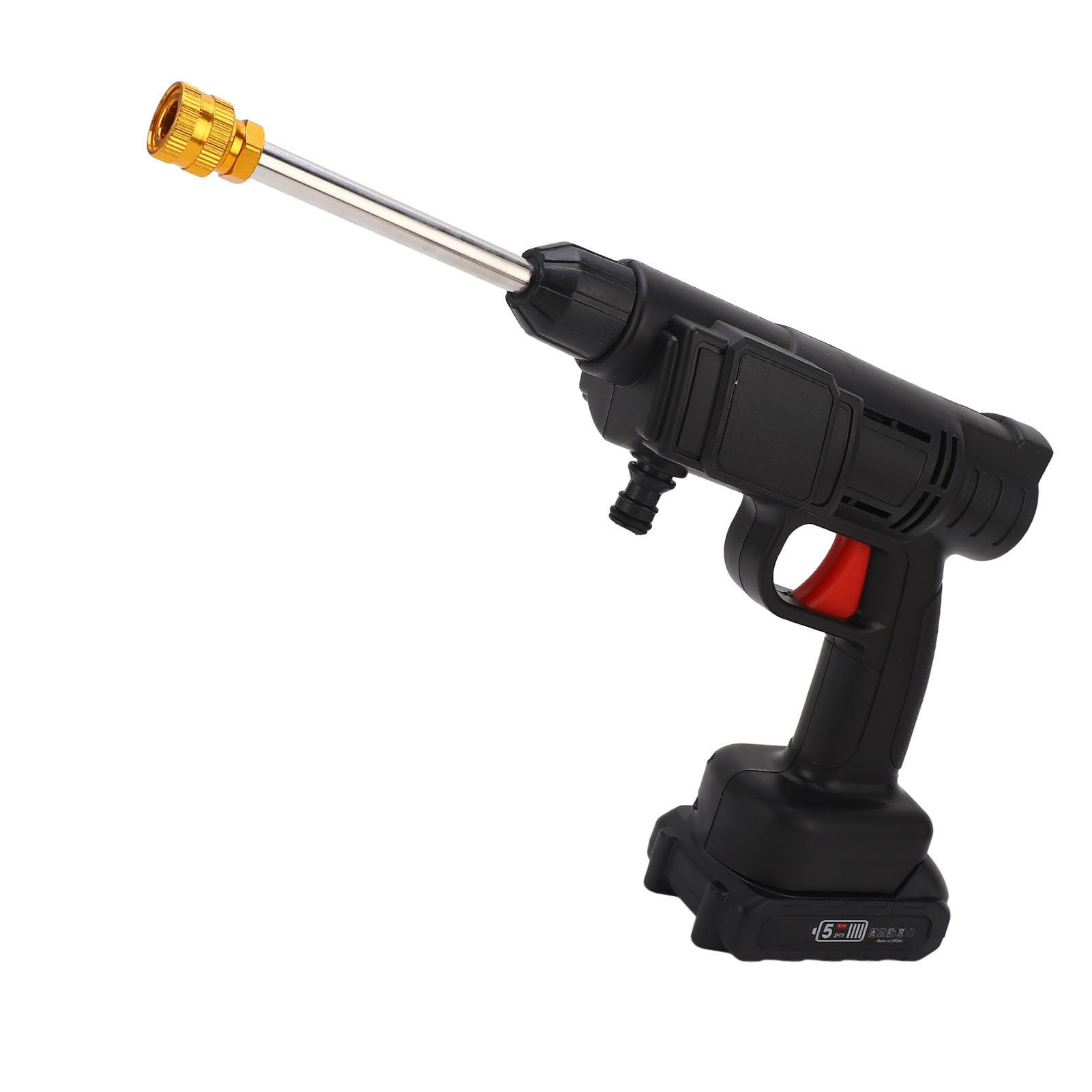 Nettoyeur Haute Pression sans Fil 350psi 600W Portable avec Batterie Lithium 1500mAh Buse Rotative pour Voiture Jardin Terrasse Vélo Lavage Auto