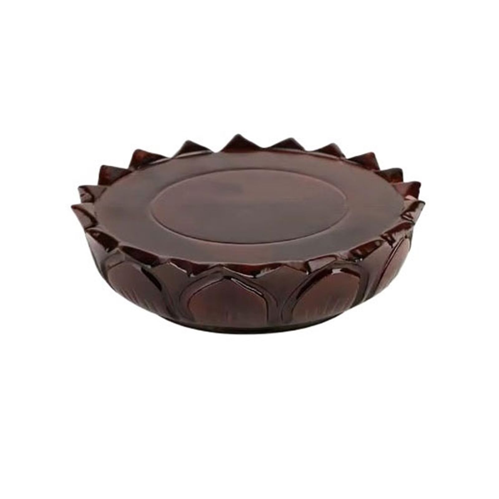 Soporte de pedestal Escultura en relieve de madera, adorno bonsái, soporte base loto for jarrones, juegos té, manualidades Aplicación en interiores(XXL)