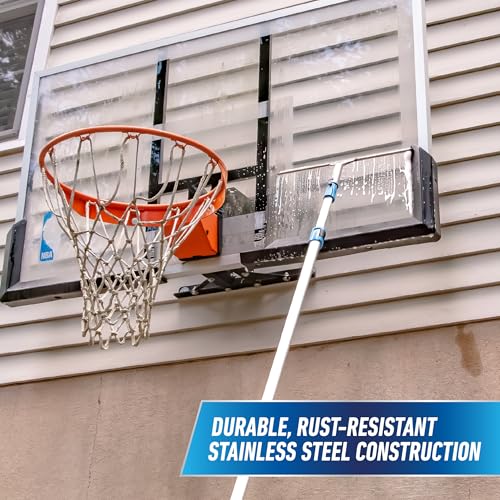 Image of Unger Professional 16 inch Stainless Steel Window & Glass Cleaning Squeegee - Cleaning Supplies, Heavy Duty Squeegee for Window Cleaning, Streak Free Results