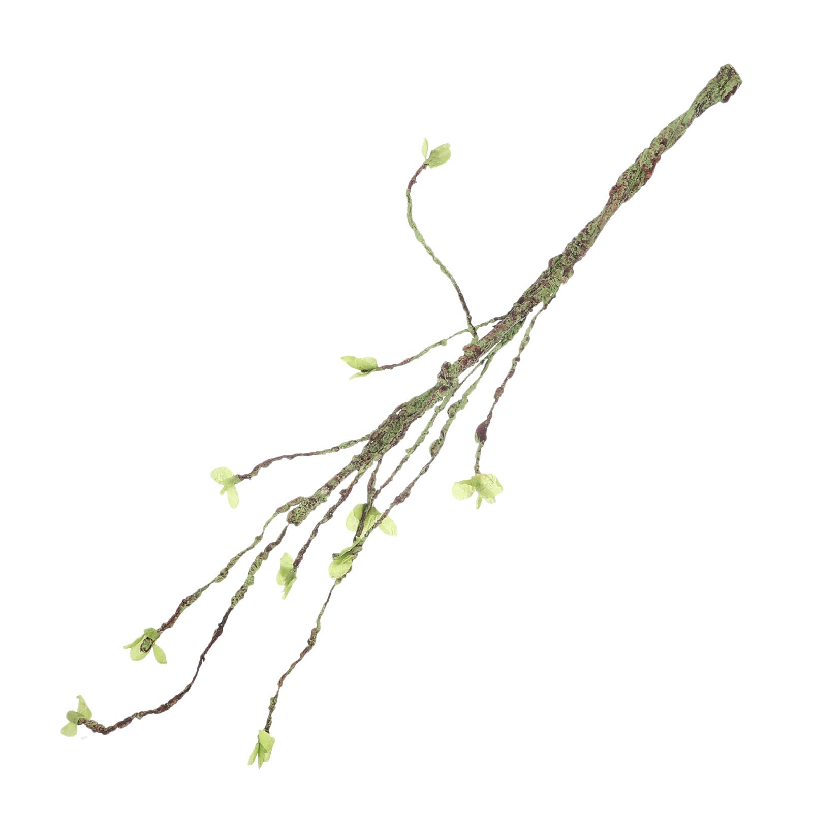 Hemobllo Lizards Climbing Vine Reptile Artificial Branch Green Flexible Small Twig Plastic Realistic Terrarium Decoration for Snake and Tarantula Enclosures