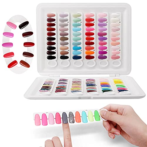C9 - Tableau de couleurs amovible pour ongles - Avec support de pose de vernis à ongles - Pas besoin de colle - Nuancier professionnel pour manucure - Pour manucure - C9 Cover