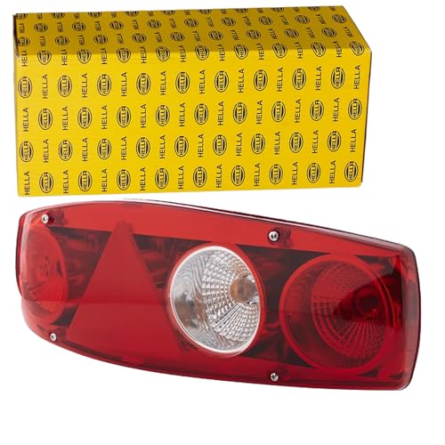 HELLA 2VA 341 419-011 Rearlight - Caraluna II - Bulb - 12V - Fitting/Bolted - Lens Colour: Red - Plug: Blade Terminal - left - Quantity: 1