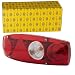 Produktbild HELLA Rückleuchte - Caraluna II - Glühlampe - 12V - Einbau/geschraubt - ECE - Lichtscheibenfarbe: rot - Stecker: Flachstecker - links - Menge: 1-2VA 341 419-011