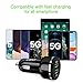 USB Car Charger Adapter, Dual QC3.0 Fast Car Phone Charger, 2-Port 48W 6A Car Charger Fast Charging Compatible with iPhone 12/11, Samsung Galaxy S20/Note20, LG, Tablet and More [2Pack].