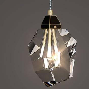 Pendant Light Fixtures, Single Head Crystal LED Pendant