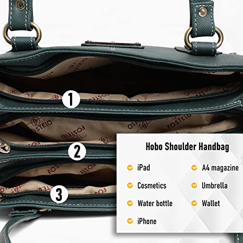 Image of Fostelo Women's Nightingale Satchel Tote Handbag for Women | Ladies Purse | Stylish Shoulder Bag | Gift For Women