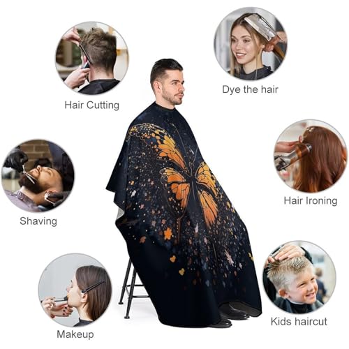 Capa para Corte de Pelo Butterfly Wave 66.9 x 56.7 Pulgadas miniatura 3